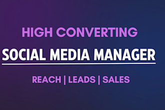 be your social media manager