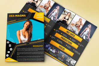 design artist epk, music one sheet, media kit