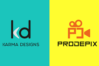 design a trendy logo with brand guidelines for your startup