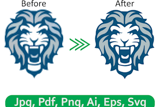 vectorise the logo and vector trace in 24 hrs
