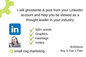 create and post on linkedin for you just once