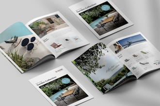 design product catalog, company profile, magazine