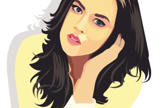 do flat 2d colour vector illustrations
