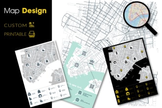 design business vector map of any location