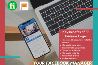 create and design facebook business or fan page
