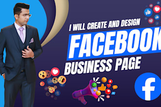 create and design facebook business or fan page