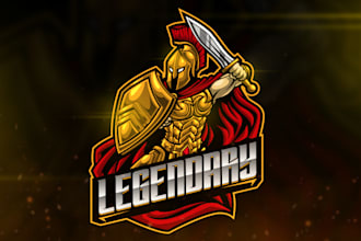 design mascot gaming logo for youtube, twitch, streaming business