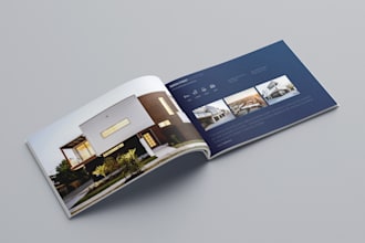 design clean and professional brochure