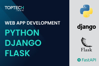 design and develop web applications using django or flask