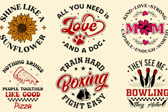 do custom graphic typography t shirt design