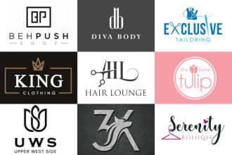 design best clothing boutique modern fashion luxury logo