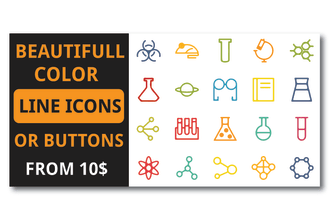 design custom icons set for your business