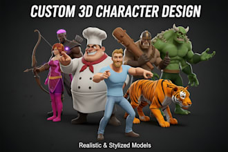 model 3d stylized characters in zbrush