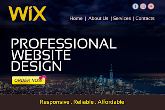 design or redesign wix website