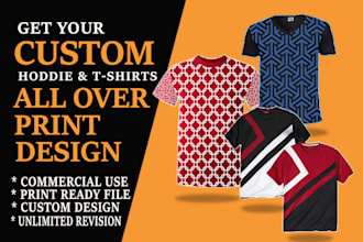 do all over sublimation hoodie, t shirt design
