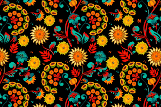 create seamless pattern design for textile and wallpaper