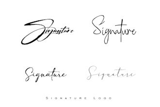 design signature logo or email signature