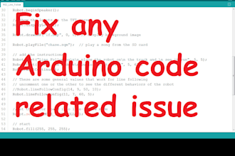 fix any code related issue in your arduino project