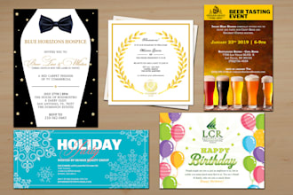 create a professional invitation