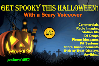 record a spooky halloween voice over
