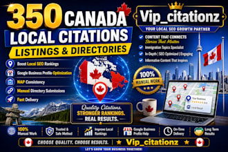 do 350 canada local citations listings and directories for local seo