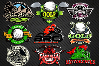 make golf club,automotive,horse racing and motorcycle logo