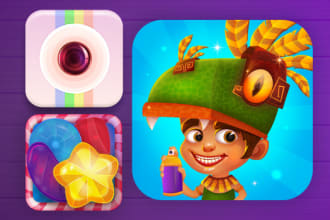 design game or app icon for android ios
