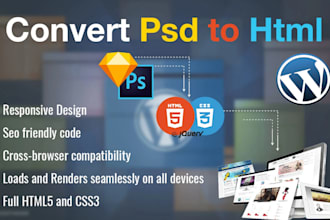 convert psd to html using responsive bootstrap