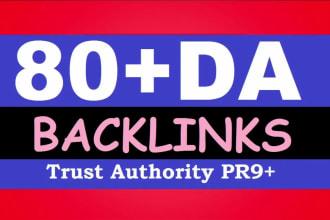 build 40 serp SEO profile backlinks on da80 to da90 for ranking your website