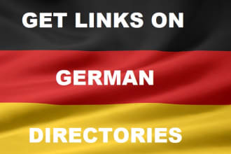 provide 3, 6 or 10 links on german directories for SEO germany