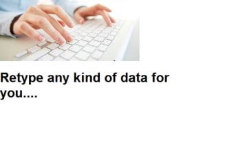 retype any type of data for you