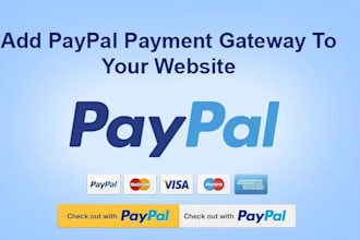 integrate paypal, stripe, and any payment gateway
