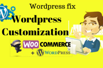 fix wordpress website issue and upload content