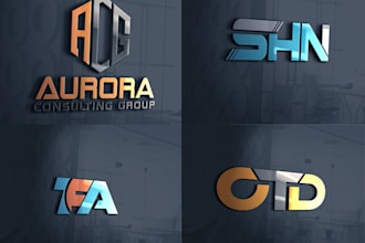 make 3 letter logo design in 24hrs