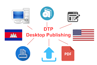 do khmer dtp any file with high quality
