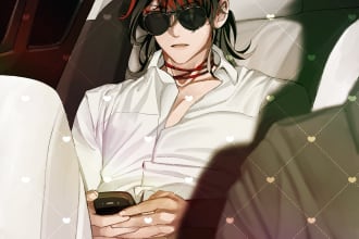 draw anime illustration, fanart or original character