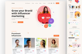 design ui ux responsive figma website landing page