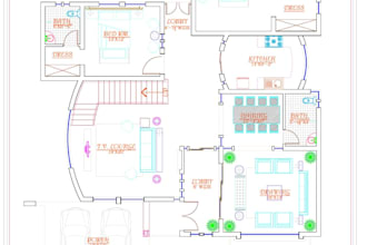 design your architectural drawing in auto cad