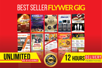 design your urgent flyer or brochure within 12 hours