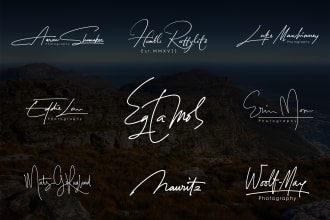 make signature with my real handwriting