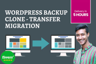 migration, transfer, move, backup on your wordpress site