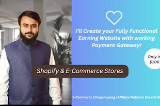 create ecommerce, dropshipping, affiliate and shopify stores