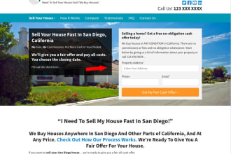 create a real estate landing page or website in 24h