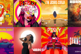 design beautiful album cover art or music artwork