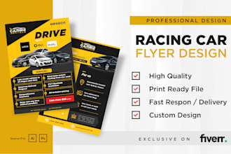 make a car flyer design