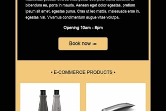 create responsive mailchimp email template design