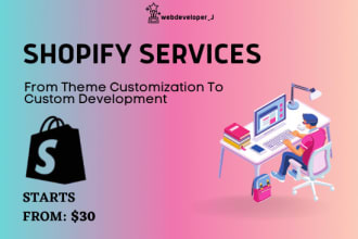 do shopify theme customization, develop shopify website