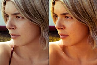 do a fast organic retouch