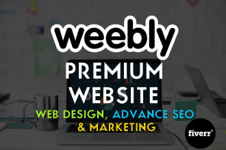 design weebly website, squarespace and wix website