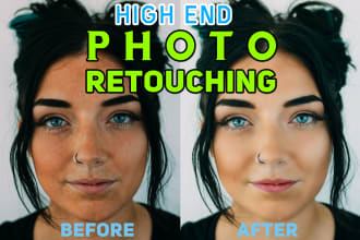 do high end photo retouching and editing